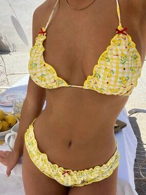 Lucia lemon Bikini set